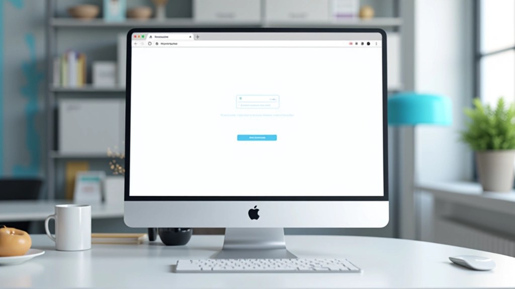 Moderne Desktopansicht einer Landing Page, oberer Bereich mit großer Überschrift, Navigation und Hero-Image, helles Farbschema mit klarer Hierarchie